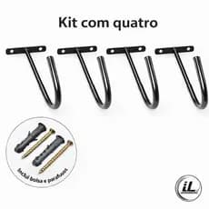 Kit 4 Suportes gancho de bicicleta bike parede ou teto.