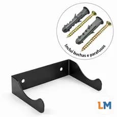 Suporte para Vinho Adega Vertical Industrial Parede Preto