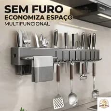 Prateleira Organizadora Multiuso Cozinha Moderna Porta Tempero e Utensílios