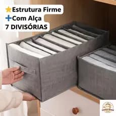 Organizadora De Roupas Calças Jeans Com Alça Estrutura Firme Gaveta Guarda-Roupa