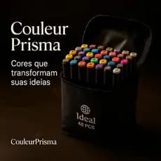 Kit de Canetas Hidrográficas 48 Cores Artísticas Não Tóxicas
