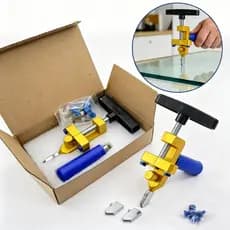Kit de Corte de Vidro e Cerâmica Profissional Multifuncional 3 a 15 mm - com Roda Diamantada Envio Local