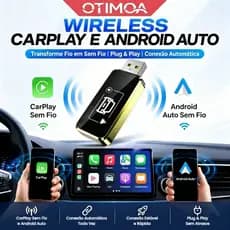 Wireless Carplay Sem Fio Adaptador Android Auto Portátil Wireless 2 Em 1 Envio Local