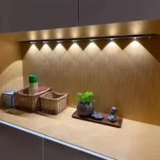 Luz de LED com Sensor para Armário 60/50cm Ultra Fina 3 Cores, Recarregável