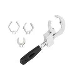 Chave de banheira Universal de duas cabeças ajustável para válvula de desmontagem/torneira/tubo de conexão/cabeça de chu
