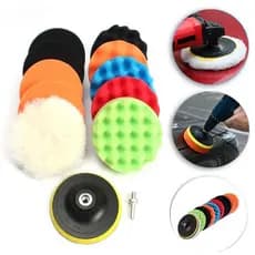 7/8/11 Peças Kit Boina Polimento Automotivo Espuma e Lã 3 Polegadas para Furadeira e Parafusadeira
