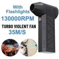 Ventilador Turbojet Portátil , Motor Sem Escova De 130.000 RPM E Super