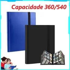 Pasta de cartão 360/540, 9 bolsos, livro de coleção de cartas de jogo, álbum de cartas KPOP