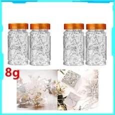 8g peças de folha de prata, imitação de folhas de prata, usadas para Manicure, pintura, fabricação de joias, resina DIY