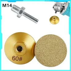 Rosca M14 60 #Welding Cabeça de moagem plana, polimento abrasivo 2 polegadas 50 mm