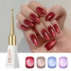 Esmalte Em Gel Cat Eye – Eco-Resina Não Tóxica , Brilho E Fortalecimento De Longa Duração . Vedação , Qualidade Do Salão