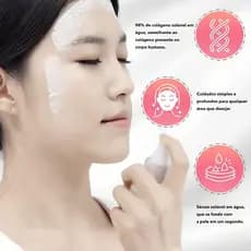 Máscara Facial instantânea, contendo Nano colágeno, pele reafirmante, preenchimento de linhas finas, conjunto de três pe