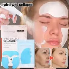 Máscara De Colágeno Solúvel Em Água NANO-Facial Essence-Film Gel Reafirmante Hidratante Antienvelhecimento