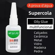 Cola multiuso forte à base de óleo de alta viscosidade 50g, adequada para calçados, plástico, madeira e Metal