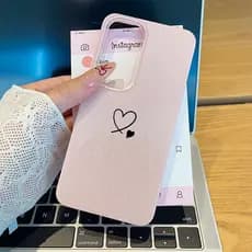 Coração Oco Capinha Capa Para Samsung Galaxy A03A05A15A16A17A32 A34 A36 A56 S20 S21S23 S34 S25 S26 FE ULTRA Glitter Caso
