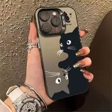 Gato Preto IMD Capinha Para POCO C40 C55 C65 C75 X3 X5 X6 X7 M5s M6 Pro 4G 5G Silicone Caso De Telefone