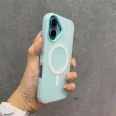 Capa Magnética De Gelatina Macaron Capinha Silicone Anti-impacto Para IPhone 11 12 13 Normal 14 15 16 17 Pro Max Telefon