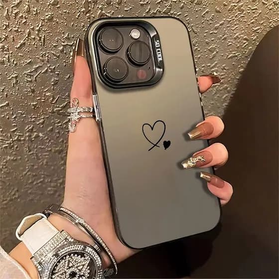 Capinha De Coração Vazado Para Samsung Galaxy A15 A06 A14 A16 A23 A36 A52 S20 S21 S23 S24 FE  ULTRA  PLUS Phone Case