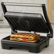 Sanduicheira Eletrica 127V_220V Grill Torradeira Lanche Pão Grelhar Frango Misto Churrasco