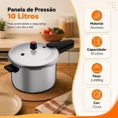 Panela Pressão 10L ou 24L ou 20L Grande Feijão Feijoada Sopa Fechamento Externo Caldeirão Restaurant