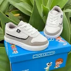 Tênis Infantil Molekinho Elegante Casual Fácil de Calçar Antiderrapante