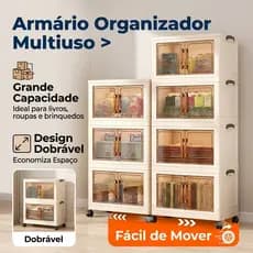 Caixa de Armazenamento Empilhável Transp Multiuso com Rodas para Guardar Roupas e Brinquedos 40/50/60CM