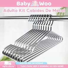 10/20PCS Cabide Aço Inoxidável Adulto Cromado Organização Guarda Roupa