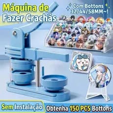 3 Kit Conjunto de Máquina de Botton Broche 32/44/58mm + 150 Jogos de Bottons de Alfinete