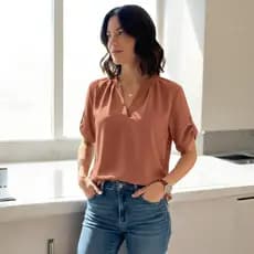 Blusa Femenina Elegante Plus Size P M G GG G1 G2 G3 Básica Camisa Cosial Manga Curta Clasica Alfaiataria