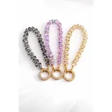 Pulseira para Iphone/android Anti Queda Feminina Luxo para Celular – Cristal, Estilo e Segurança