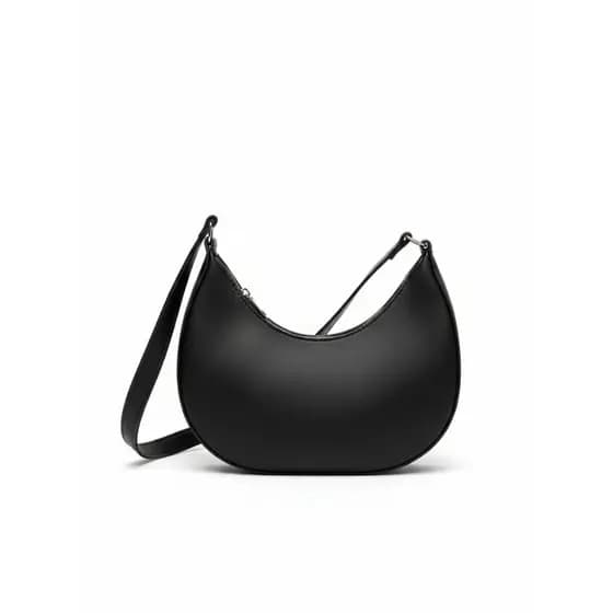 Bolsa Baguete Feminina Meia Lua Moderna Alça Ajustável