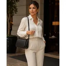 Bolsa Feminina Luna Atemporal Versátil Estilo Casual
