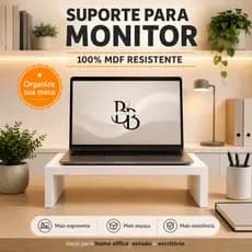 Suporte para monitor MDF base suporte de mesa plataforma apoio