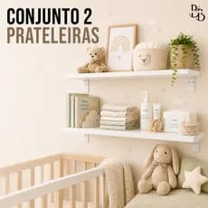 2 PRATELEIRAS MDF 60x20 70x20 80x20 90x20 parede branca organizadora cozinha quarto sala escritório madei livros estante