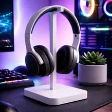 Suporte de Mesa para Fone Gamer Headset Universal Moderno Minimalista e Suporte de Mesa Fixado Super Resistente