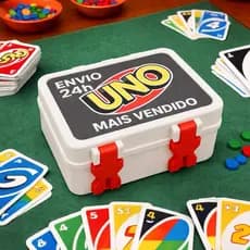 Caixa Box para Uno Baralho Case Jogo Uno Box Proteção Organizador