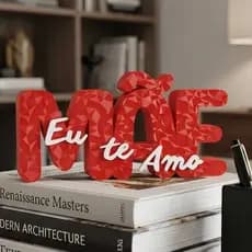 Presente Dia das Mães Enfeite Letreiro Decorativo Acabamento Premium