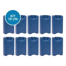 Kit 10 Unidades Gelo Artificial GeloTech Original Reutilizável Rígido 100ml
