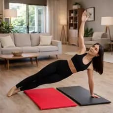 Colchonete de Academia Premium 100x60x3cm Compacto Espuma Macia Impermeável Treino Yoga Pilates Grande
