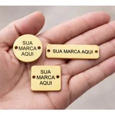 Kit 30/50/100 Tag Etiqueta para crochê lembrancinha Personalizado Em Acrílico Espelhado