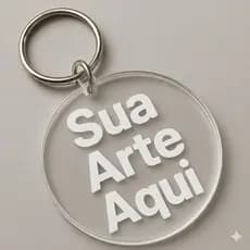 KIT 30 Chaveiro Acrílico Transparente Personalizado Brinde, Lembrancinha, Presente, Eventos