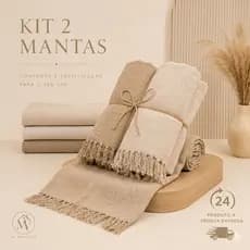 Kit 2 Mantas Para Sofá – 2,10x1,20m Grande Grossa Luxo Cobre Sofá Gigante Lavável