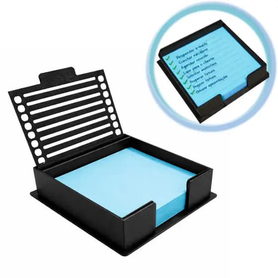 Porta Notas Para Organizador Post-it De Mesa E Escritório