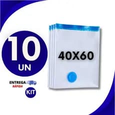 Jogo 10 Saco a Vácuo 40x60 Edredom Roupa Bag Espaço Organizador Viagem Guarda Roupa