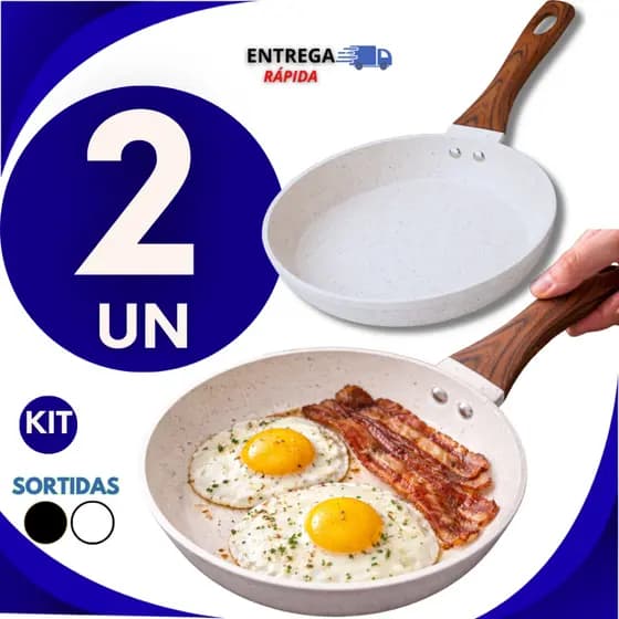 Frigideira Indução Cerâmica 18cm Antiaderente  Multiuso Panelas Resistente Não Gruda Perfeita