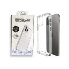 Capa Capinha Space Transparente Anti Impacto Premium para IPhone 11,12,13,14,15,16,17 Pro/Pro Max