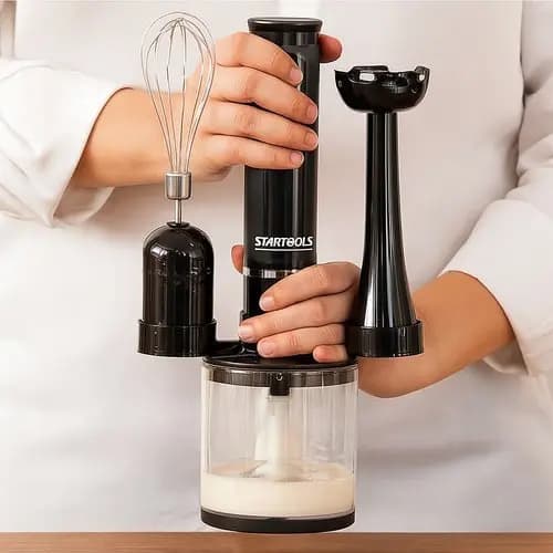 Kit Mixer Processador Batedor Alimentos 3 Em 1 Versátil Potente Design Prático 220V