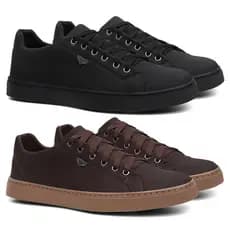 Kit Com 2 Sapatênis Masculino Casual Tênis Confort - PROMOÇÃO