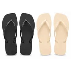PROMOÇÃO - Kit 2 Pares Chinelo Havaianas Feminina Sandália Square Slim Confortável Leve Macia