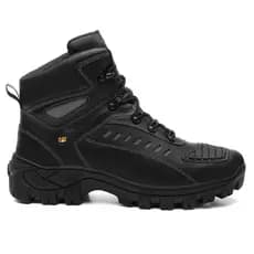 Bota Caterpillar Motoqueiro Masculina Adventure Segurança Em Couro Legítimo 100% Original